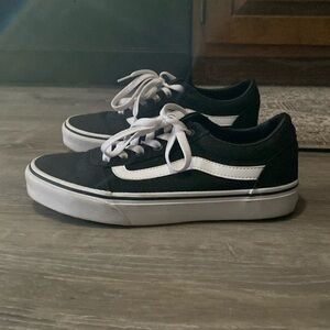 Black and white Vans